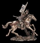 Figurka samuraja - Jeździec Wojownik z Mieczem - Figurka dekoracyjna Veronese brązowana