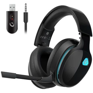 Casque de Jeu sans Fil 24 GHz pour PC PS5 Mac Switch Casque Bluetooth sans Fi... - Photo 1/9