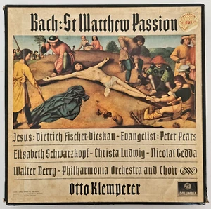 SAX 2446-50 ED1 Bach Matthäuspassion Otto Klemperer 5LP Columbia UK 1st B/S - Bild 1 von 9