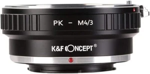 K&F Concept Manual Lens Adapter for Pentax K PK Lens to Micro 4/3 MFT Cameras - Picture 1 of 7