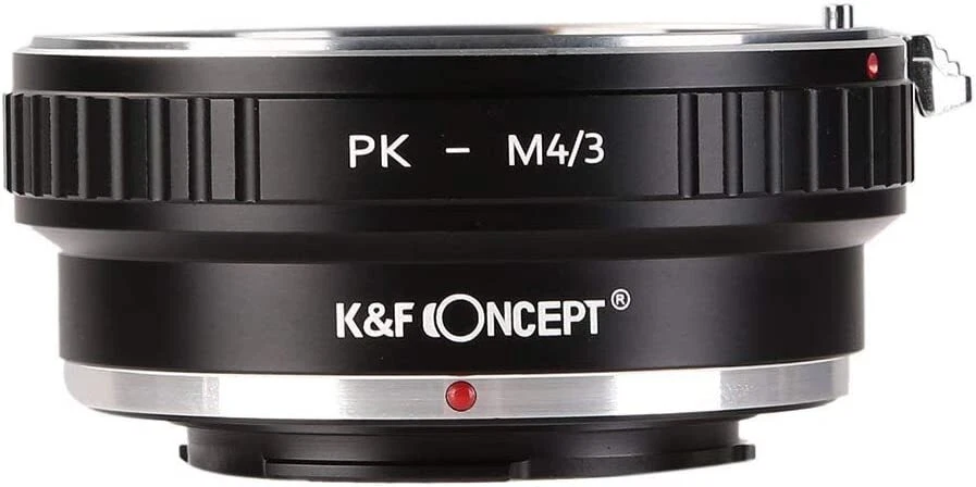 K&F Concept Manual Lens Adapter for Pentax K PK Lens to Micro 4/3 MFT Cameras - Image 1 of 4
