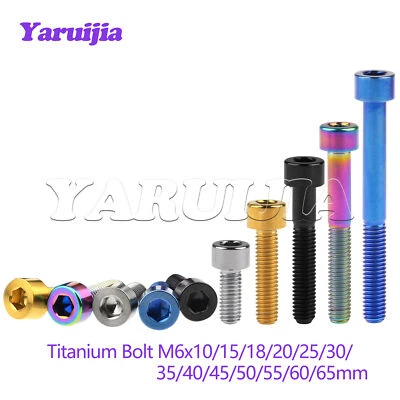M6 Titanium Screws Alloy Square Allen Hexagon Socket Cap Bolts Fastener Grade 5 - Image 1 of 4