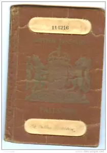 1939 BRITISH PALESTINE PASSPORT by MR.VINACOUR JUDAICA JEWISH - Picture 1 of 12