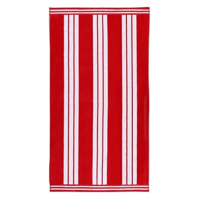 Cabana Stripe Oversized Quick Drying Cotton Beach Towel Set Of 1, 2, 4, or 6 - Image 1 of 3