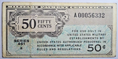 MPC SERIES 461 50c 50 cents - SOLID VF REPLACEMENT NOTE - PRICED RIGHT! - Image 1 of 2