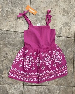 NWT Gymboree pink & gold glitter medallion sundress size girls 4 sleeveless - Picture 1 of 1