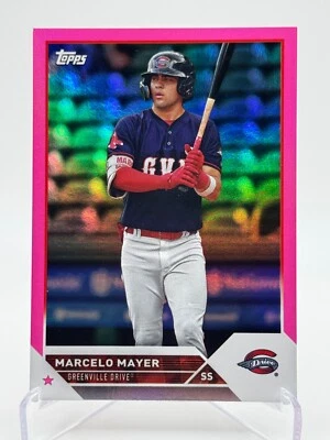 2023 Topps Pro Debut #PD-80 MARCELO MAYER | Fuchsia Foil /199 - Image 1 of 2