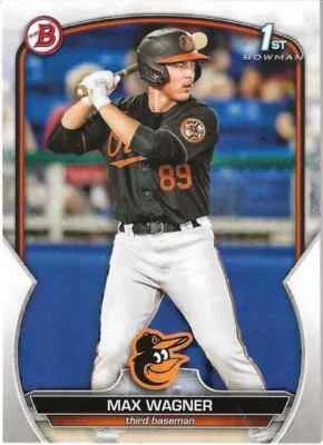 2023 Bowman Prospects Baseball - #BP8 - MAX WAGNER - Baltimore Orioles - ROOKIE - Image 1 of 2