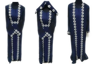 Neuestes Design 4-teiliges Set Abaya Kaftan Farasha Maxi Jilbab Jalabiya Burkha - Bild 1 von 11