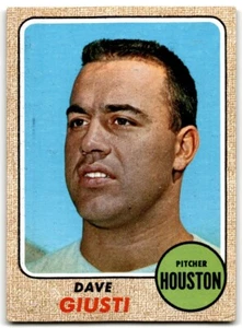 1968 Topps Dave Giusti . Houston Astros #182 - Picture 1 of 2