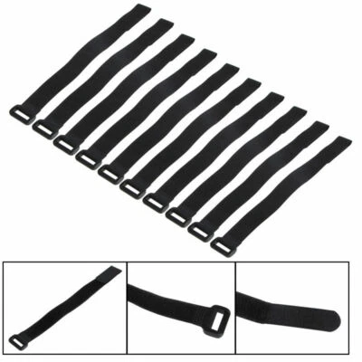 30x2cm Black Strong RC Battery Down Tie Reusable Strap Antiskid Cable Straps UK