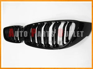 14-18 BMW F32 4-Series 428i 435i 2Dr/4Dr M4 Look Shiny Gloss Black Front Grille - Picture 1 of 3