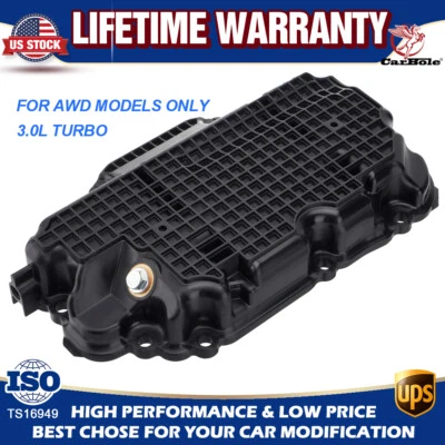 AWD 3.0L Turbo Engine Oil Pan Compatible with 16-21 INFINITI Q50 Q60 11110-5CB2B - Imagem 1 de 4