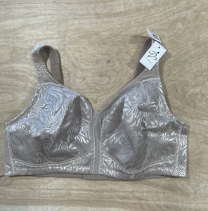 Zero Bound Minimizer Bra Wire Free Full Coverage Comfort Strap Size 44DD/E Beige - Picture 1 of 11