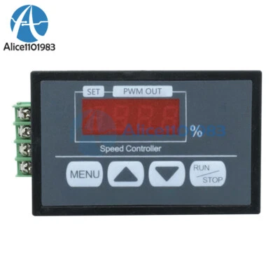 30A DC6-60V PWM DC Motor Speed Controller Slow Start&Stop Percentage Tachometer - Image 1 of 4