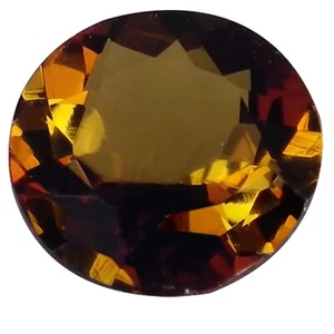 1,65 ct natürlicher Turmalin IGI zertifiziert Edelstein orange braune Farbe Rundschliff - Bild 1 von 2