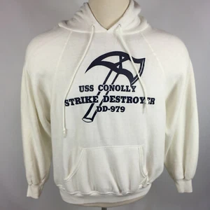 Rare Vintage USS Conoly USN Navy Army Military Ship Boat Hoody Sweatshirt Tee US - Picture 1 of 8