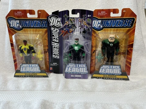 DC Justice League Unlimited JLU Sinestro Kilowog Kyle Rayner Green Lantern Lot Cover