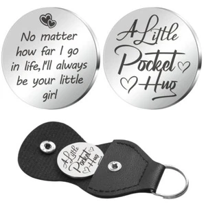 Pocket Hug TokenDad Gifts from DaughterBirthday Gifts for Dad from DaughterSt... - Picture 1 of 6
