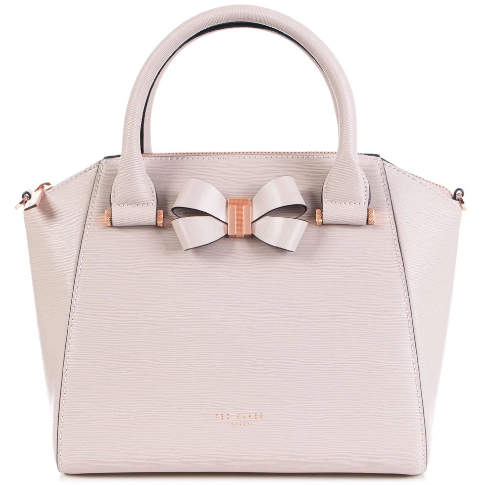Bolso de Mano Ted Baker London Charmea Pequeño Detalle Lazo Taupe Foto 1 de 4