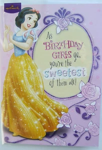 Disney Princess Birthday Card  Snow White Birthday Girl card - Picture 1 of 2