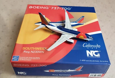 NG Model Boeing 737-700 Southwest Colorado One N230WN (Old Livery) in 1:400 - Image 1 of 4
