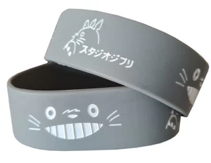 Studio Ghibli Grey Totoro Silicon Rubber Wristband 25mm Wide - Picture 1 of 7