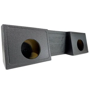 Regular Cab / Single Cab 10” Dual Sub Box Subwoofer Enclosure Gm Ford Dodge - Picture 1 of 15