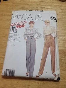 Vintage MCCall's 2834 GRÖSSE 12 MADE FOR YOU HOSEN PROPORTION FIT NEU - Bild 1 von 3