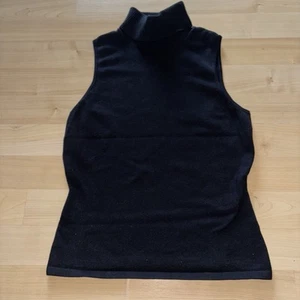 Acrobat Vintage Silk Turtleneck Sleeveless Women Size Small Closet Staple Office - Picture 1 of 5