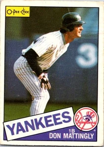VINTAGE BASEBALL CARD 1982 OPC DON MATTINGLY NEW YORK YANKEES NO849 - Picture 1 of 2