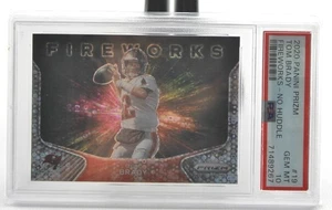 2020 Panini Prizm Tom Brady Tampa Bay Fireworks No Huddle Graded 10 PSA NFL Card - Picture 1 of 2
