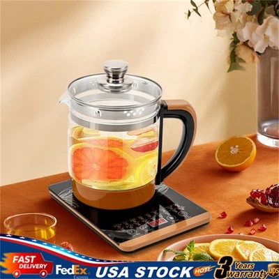Hervidor eléctrico de vidrio para tetera de agua hirviendo con infusor Foto 1 de 4