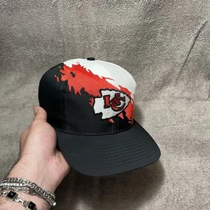Vintage Kansas City Chiefs Logo 7 Athletic Pro Line Splash Hat NFL SnapBack 90s - Picture 1 of 9
