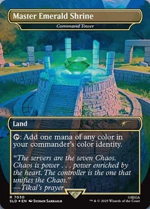 Command Tower / Master Emerald Shrine (FOIL) - MTG Sonic Secret Lair (SLD) - Picture 1 of 1