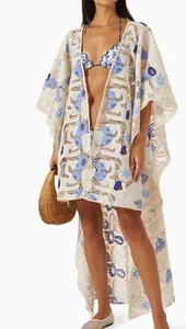 AGUA BENDITA Dara Tunic Cover Up OS NWT Eyelet 100% Cotton - Picture 1 of 4