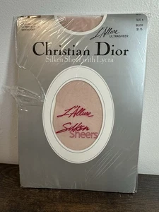 VTG Christian Dior Sz 4 4479 L’Allure Ultra Silken Blush Control Top Pantyhose - Picture 1 of 4