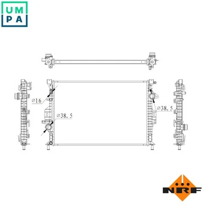 RADIATOR ENGINE COOLING 550006 FOR TXDA/UFMA/UKMA/T7MB/T7MA/TXMA 2.0L 4cyl - Image 1 of 4