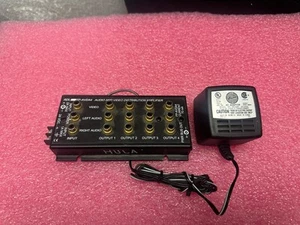 RDL FP-AVDA4 1x4 Stereo Audio/Video Distribution Amplifier W/ power Phono Jacks - Picture 1 of 1