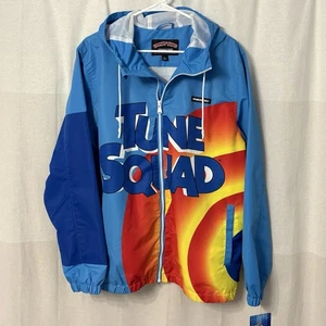 Looney Toons Jacket Members Only Coat Space Jam VTG Mens Size Large Full Zip NWT - Picture 1 of 4
