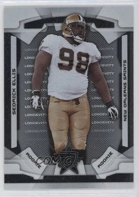 2008 Leaf Rookies & Stars Rookie Longevity Parallel Silver /249 Sedrick Ellis RC - Image 1 of 2