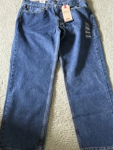NWT Men's Levi's Strauss 550 Relaxed Fit Tapered Leg Jeans 32X32 Dark Blue HV2 - Picture 1 of 9
