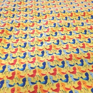 1 1/3 Yd Little Birdie Cotton Flannel AE Nathan Bolt End - Picture 1 of 2