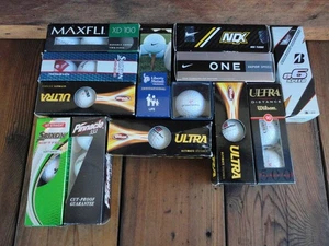 Logo Golf Balls New 3-Ball Packs Nike Srixon Wilson Bridgestone Maxfli Pinnacle - Picture 1 of 21