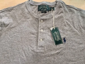 Nuevo Polo Ralph Lauren Country Auténtico Dry Goods Henley Gris Jaspeado Para Hombre’s XL  - Imagen 1 de 7