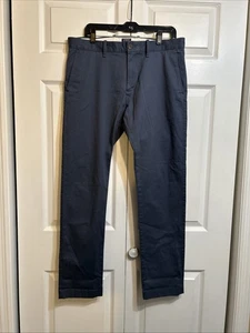 NWT J.Crew Pants Men’s Size 33X32 Slate Blue Flex Slim Fit Chino Stretch J Crew - Picture 1 of 12