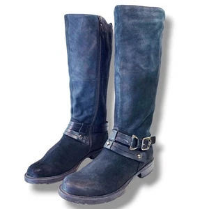 Botas de gamuza Earth Sierra para mujer de cuero nobuck negro talla 10 cremallera hasta la rodilla - Imagen 1 de 19