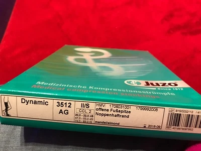 JUZO Medizinische Kompressionsstrümpfe Art.Nr. 3512 CCL 2, II/S Dynamic Mandel - Bild 1 von 4