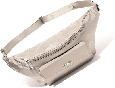 Bolso Bandolera Baggallini Modern Everywhere Grande/XL Brillo Esterlina Nuevo con Etiquetas Foto 1 de 4