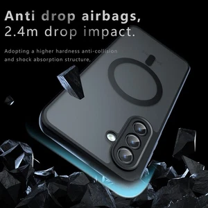 Para Samsung Galaxy A17, Funda de Teléfono 4 Airbags Magnético Mate Acrílico Carcasa Cubierta - Imagen 1 de 13